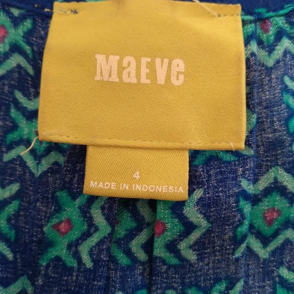 Anthropologie Maeve Silk Top, size 4, NWOT excellent unworn condition - Picture 5 of 5